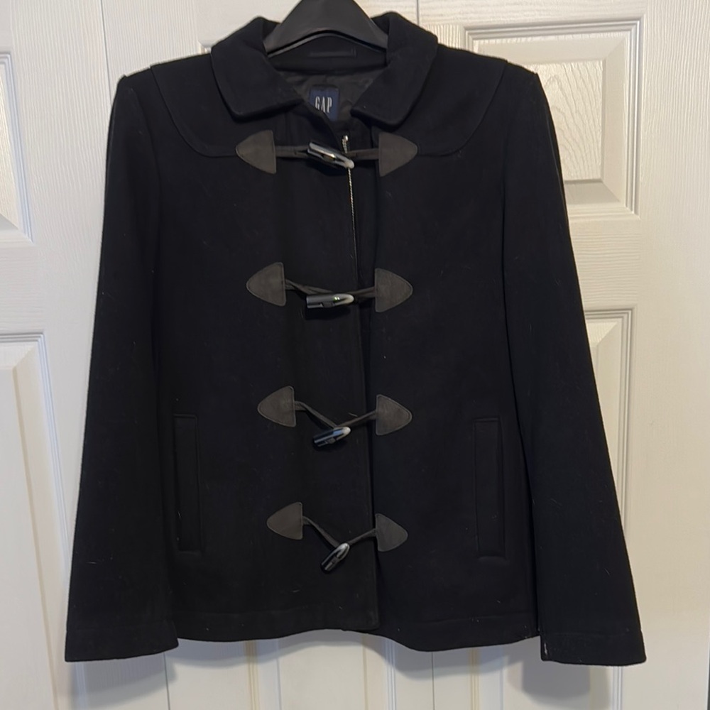 GAP Women's Black Toggle Coat